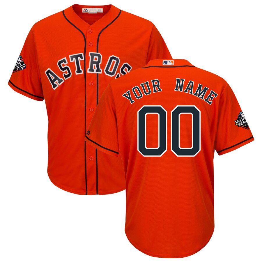 Astros Customized Orange 2019 World Series Bound Cool Base Jersey,We sell and wholesale Astros Customized Orange 2019 World Series Bound Cool Base Jersey on line form chian!